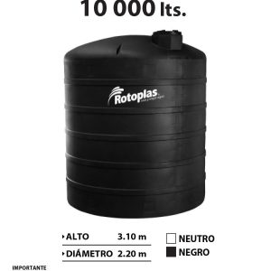 Tanque Vertical 10000 litros reforzado 40%